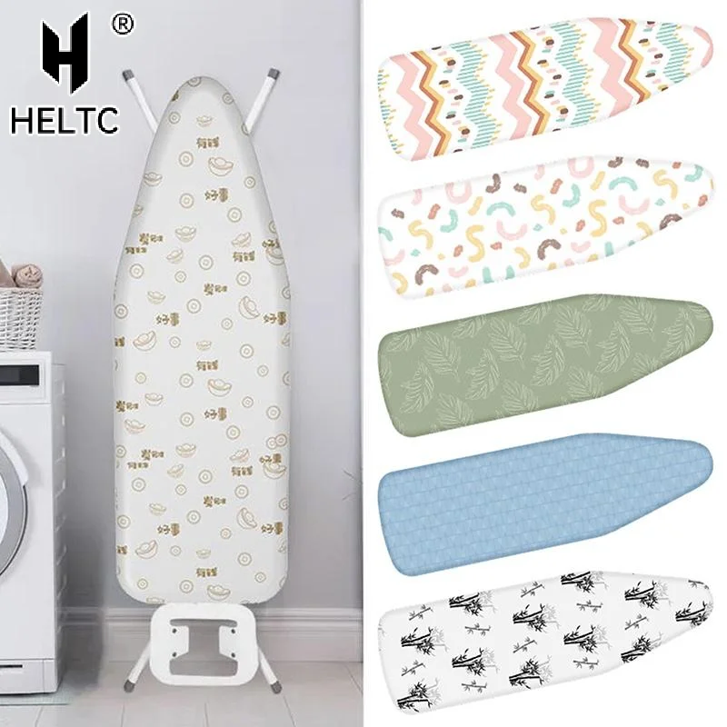Durable Ironing Board Cloth Heat Resistant Decorative Ironing Board Cover With Floral Animals Design Universal Laundry Supplies