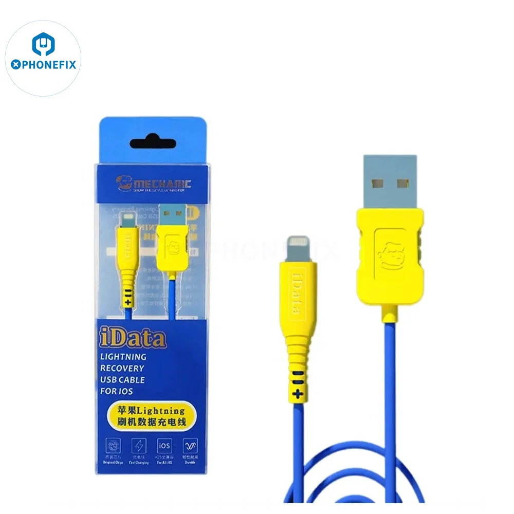 كابل شحن ميكانيكي iData ، 3 في 1 ، استرداد البرق DFU ، نقل بيانات USB ، كابل شحن لأجهزة iOS ، iPhone ، iPad ، ipod