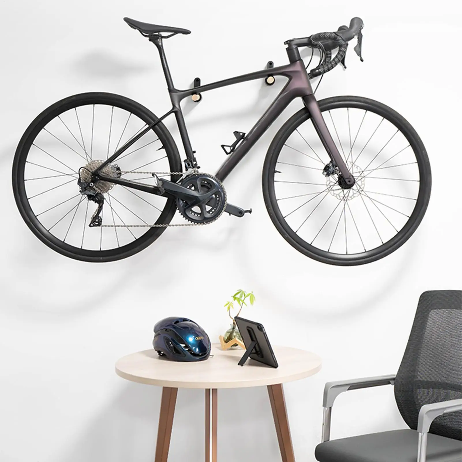 Bike Wall Mount Bicycle Storage Hanger Garage Bike Storage Mount for Home Apartment Shed Workshop Studio Living Room Balcony