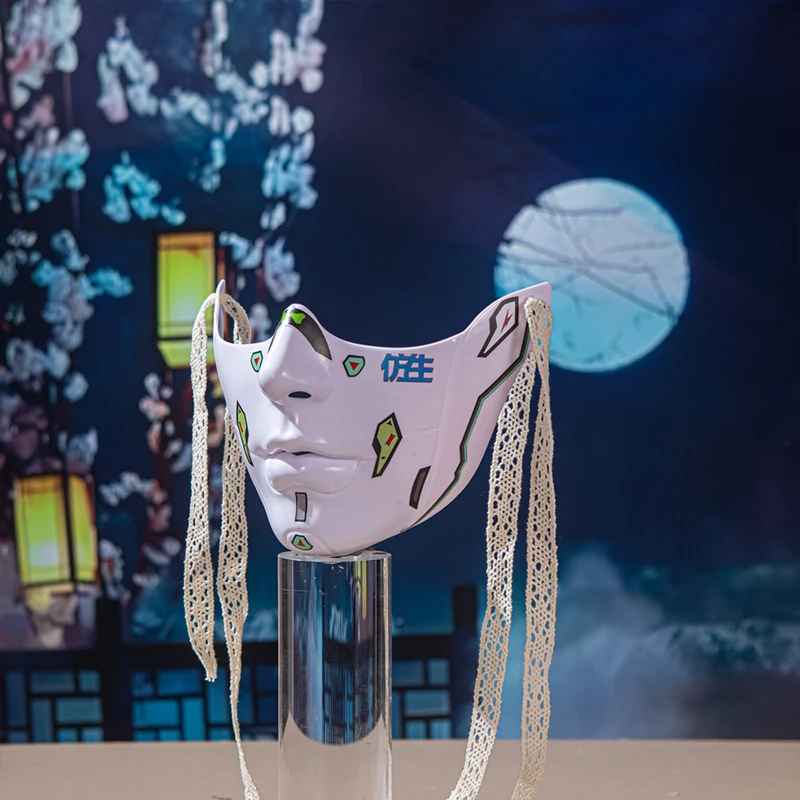 Mechanical Style Half Face Mask Beauty Dress Up Mask Masquerade Women Men Dress Up Carnival Cosplay Cyber Punk Props