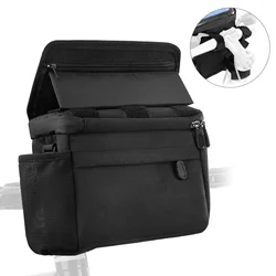 Borsa da manubrio per bicicletta borsa da Mountain Bike impermeabile con supporto per telefono pieghevole Touch Screen