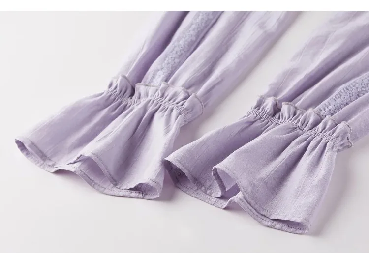 SENTUBILA Damen-Bluse mit Spitzenbesatz, Langarm-Oberteil mit Rüschenkragen, lockeres Chiffon-Hemd, elegante Damenkleidung 161VA5389 – Detail 32