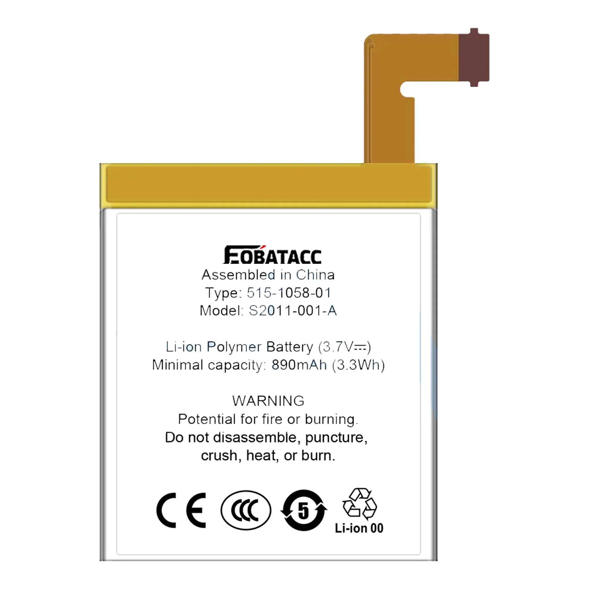 2025 rok Bateria S2011-001-A Do Amazon Kindle 5 6 4 D01100 515-1058-01 DR-A015 MC-265360 Akumulatory Li-ion 890mAh