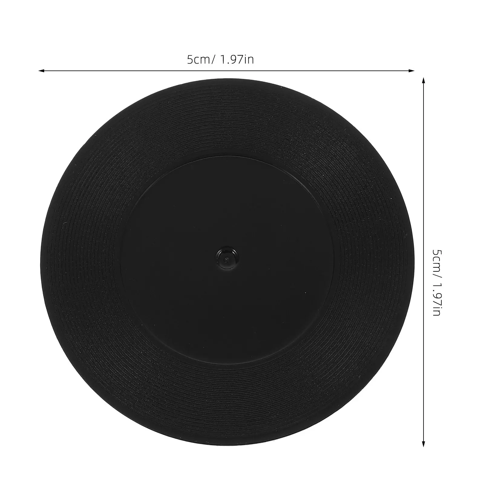 6Pcs Retro Vinyl Record Coasters Creative Drink Cup Holders Tabletop Protection for Home Living Room Bar Party Vintage Vinyl