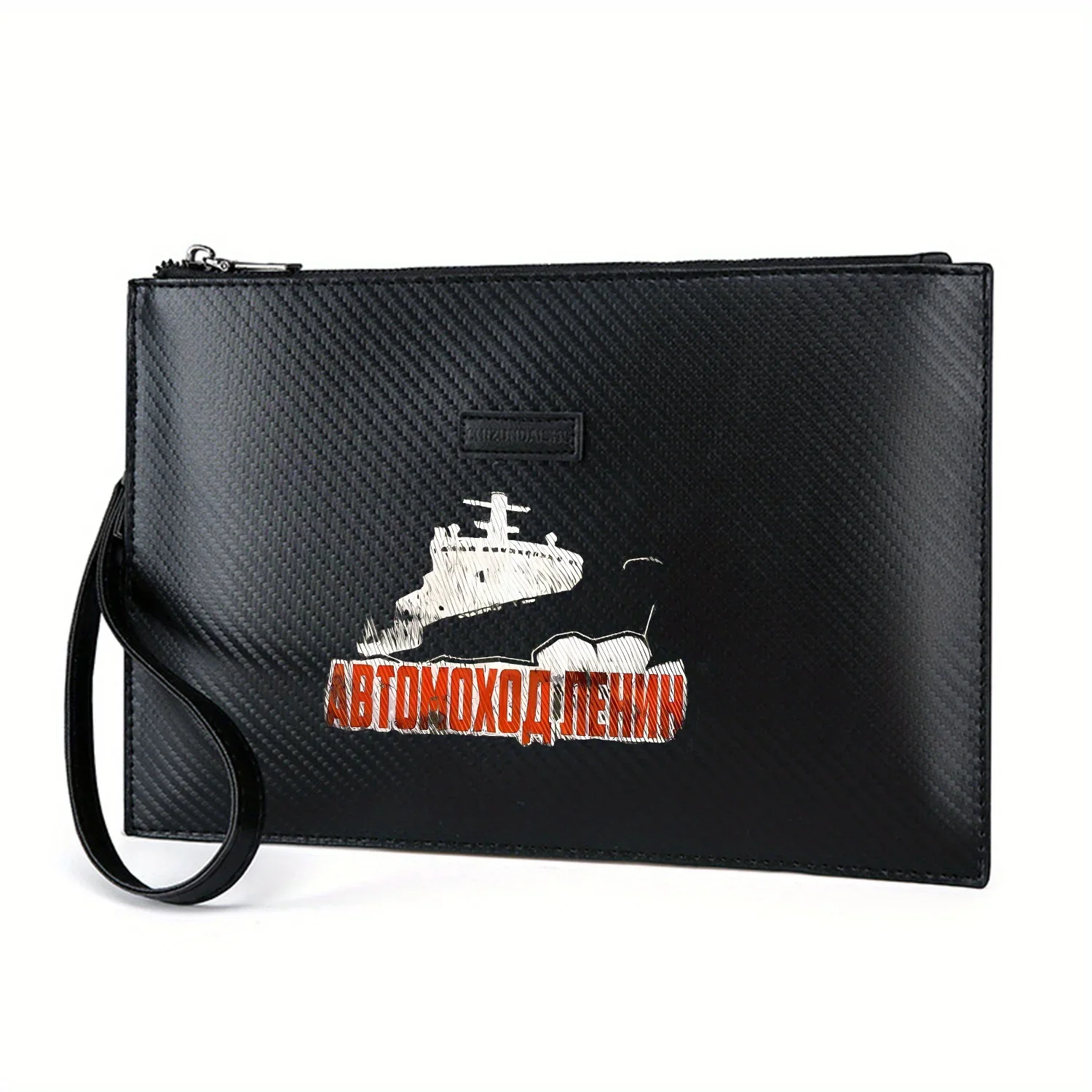 

Белый корабль, красные буквы, черный фон, элегантная мужская сумка из искусственной кожи с принтом, модная и практичная для повседневной носки