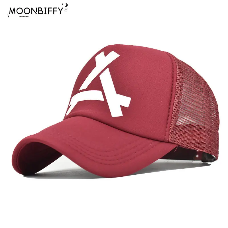 Summer Unisex Men Fishing Baseball Caps Women Breathable Mesh Snapback Hats Red Black Casual Sport Hats 3D Printing Cap