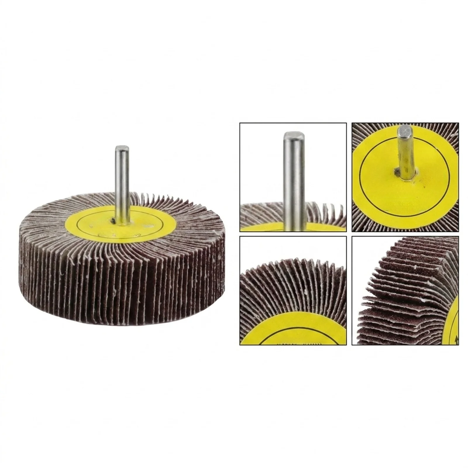 6mm Shank Emery Cloth Flap Wheel Disc 1680mm Length 80 Grit for Grinding and Polishing Metal Wood Plastic and Making