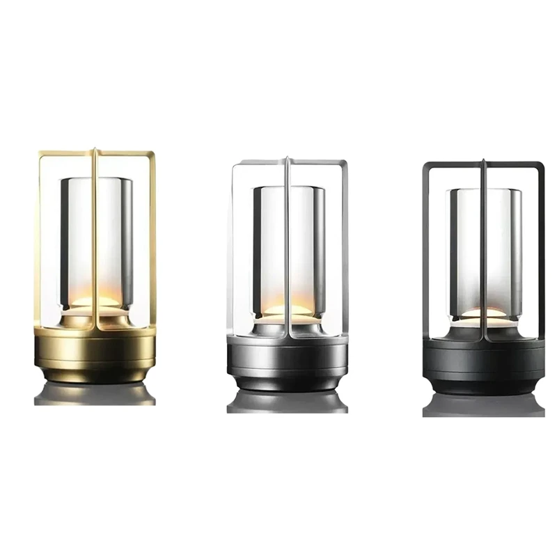 M12KLED Table Lamp Rechargeable Night Light Bedroom Eye Protection Advanced Sense Bedside Lamp Portable Camping Lamp