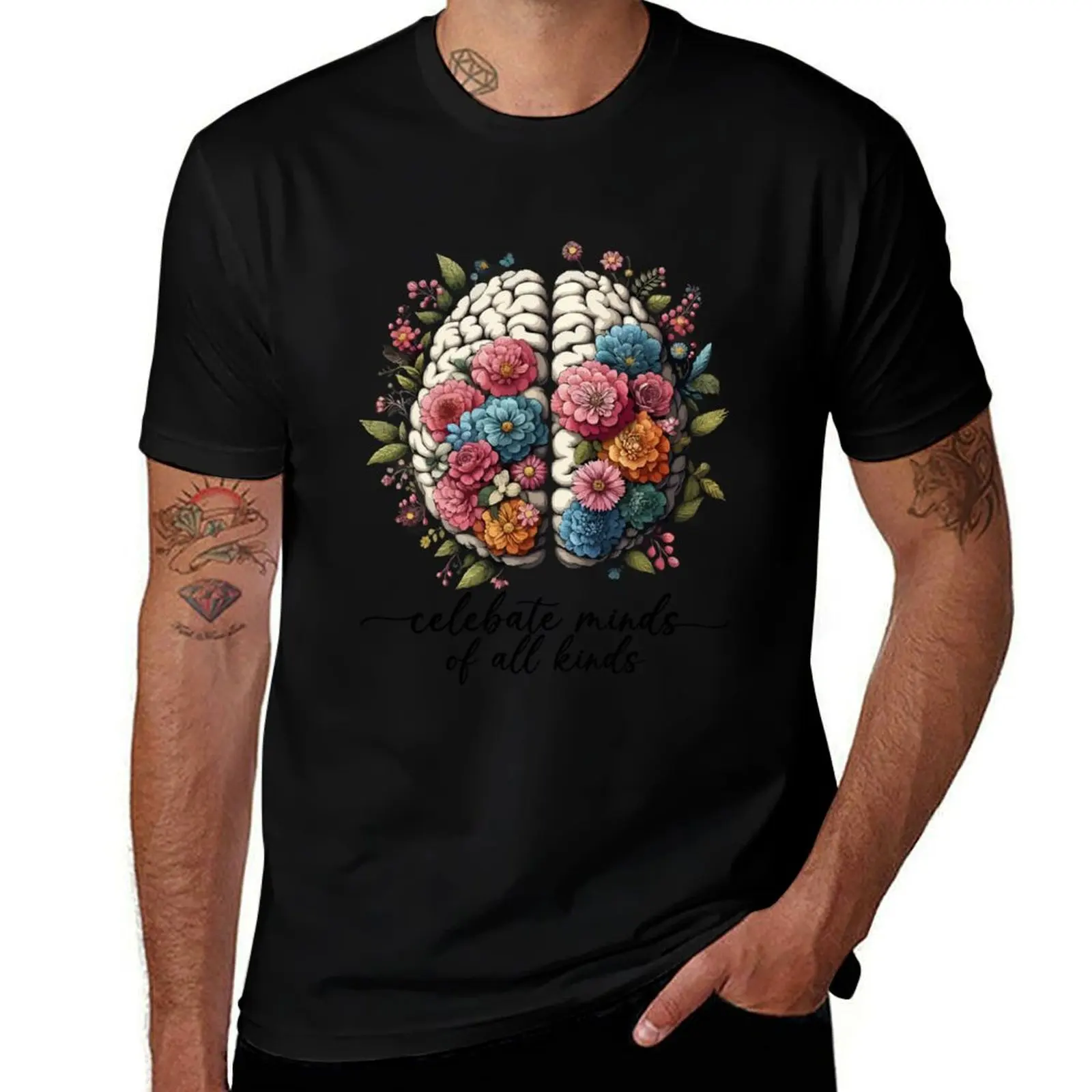 

Celebrate Neurodiversity, Neurodiversity Celebrates Minds Of All Kinds Neurodiversity Autism Awareness Rainbow Women Men T-Shirt