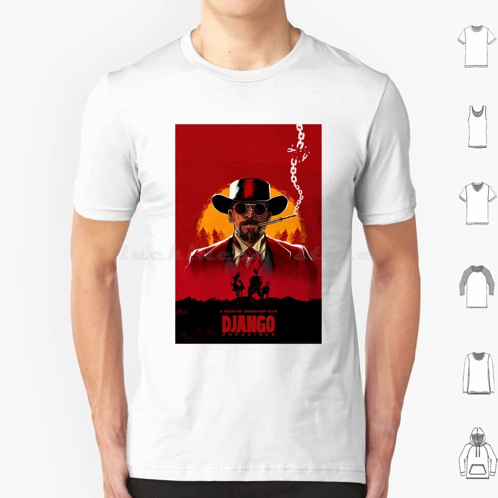 django-unchained-t-shirt-6xl-cotton-cool-tee-django-unchained-django-tarantino-movie-film-quentin-tarantino-unchained-quentin