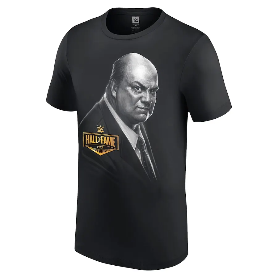 Men's Black Paul Heyman 2024 Hall of Fame T-Shirt