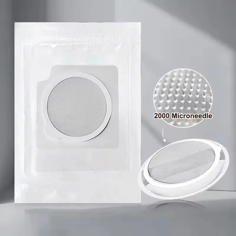 0.25mm Microneedle Patches 2000 Pins for Hyaluronic Acid Absorption, Face Lifting & Dark Circle Treatment