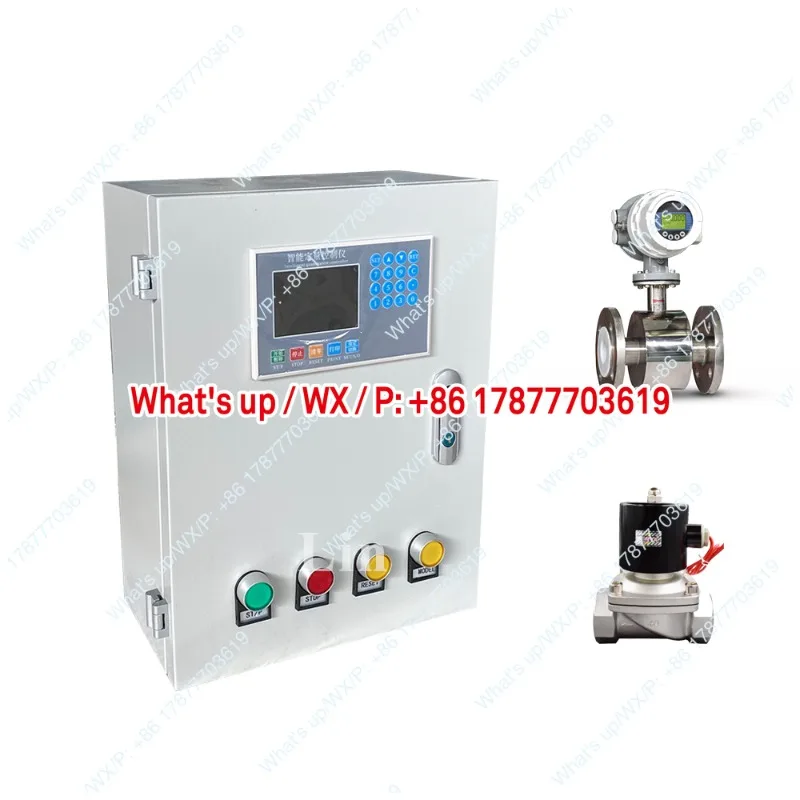 Automatic stop solenoid valve for flowmeter 24V 220V 380V liquid crystal pulse output chemical water flow batch controller