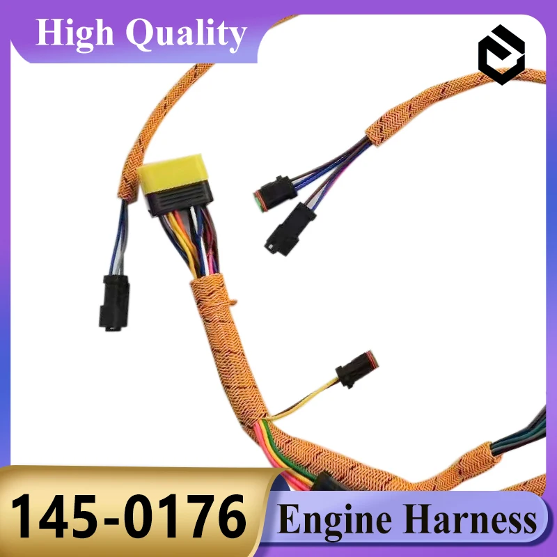 145-0176 3176B Engine Wire Harness 1450176 Engine 3176B for Caterpilar CAT E345B 345B II  Excavator Parts