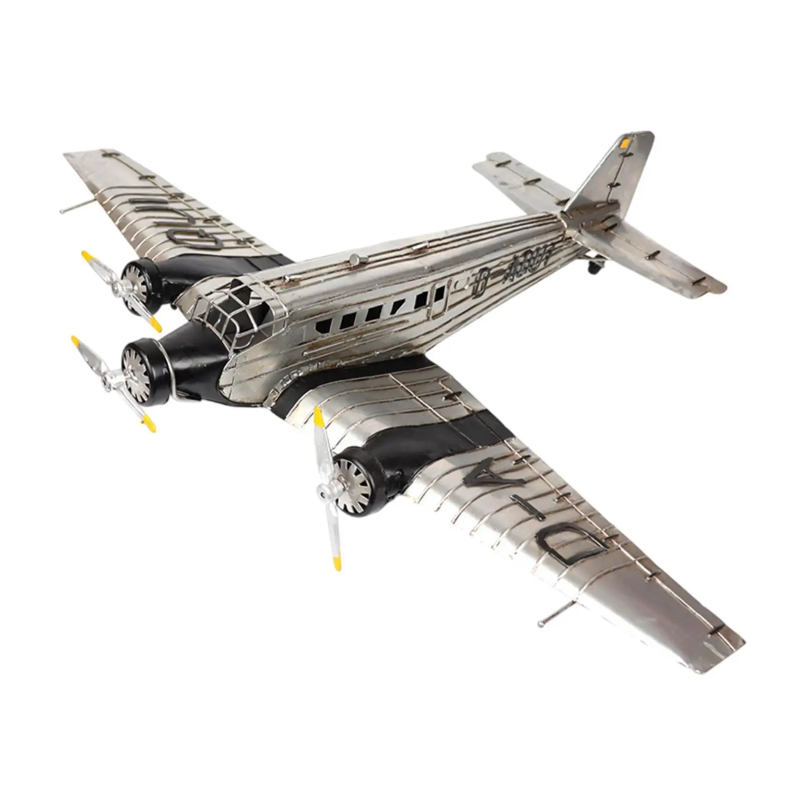 Airplane Model Decorative Diecast Metal Plane for Desktop Bedroom Entrance