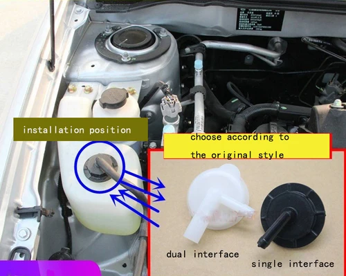 Imagen 2 del producto Cubierta de tanque de hervidor anticongelante para BYD F3 F3R G3 L3, accesorios para coche, tapa de tanque de agua