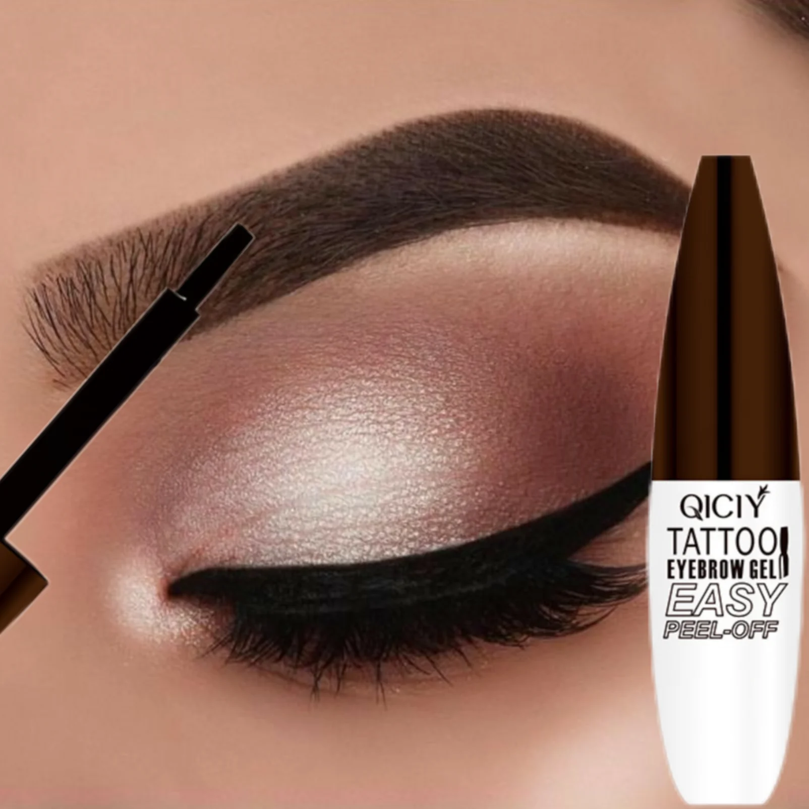 1PC Tattoo Easy Peel-Off Eyebrow Gel - Semi Permanent Brow Tint, Waterproof and Long Lasting, Suitable for All Skin Types