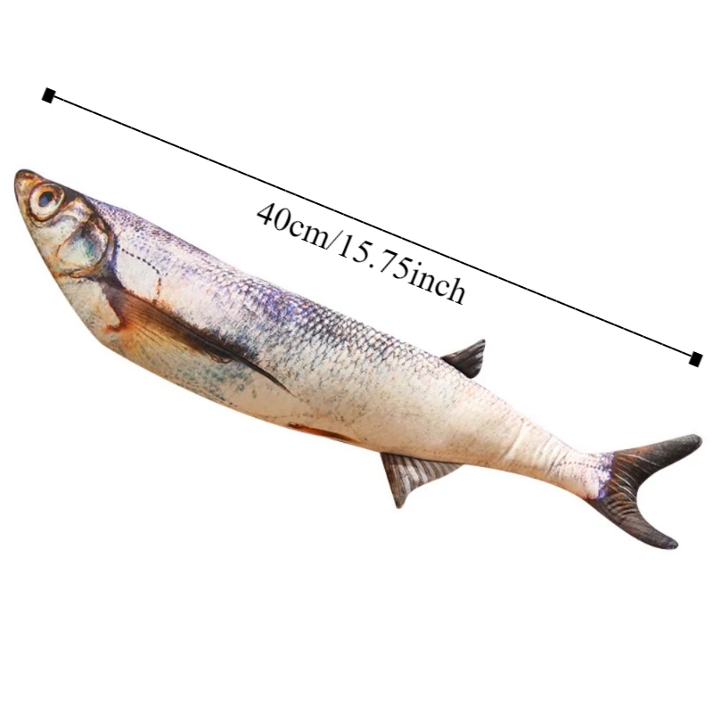 Perch Simulation Fish Plush Pillow Grouper Stuffed Cartoon Fish Plush Toy Soft PP Cotton Fish Anime Pillow Dolls