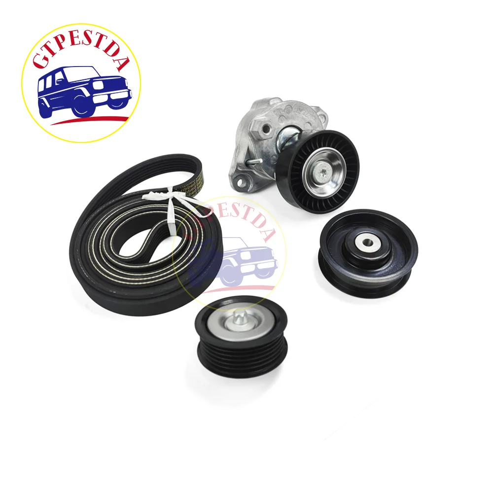 1 Set Serpentine Belt Tensioner And Pulley 2722000070 For Mercedes Benz R171 W221 W251 R350 W164 W203 CL203 W204 W211 W212