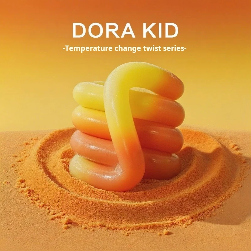 Deformowalna lina antystresowa, lina do dekompresji, zabawka antystresowa zmieniająca kolor, najlepsza zabawka.