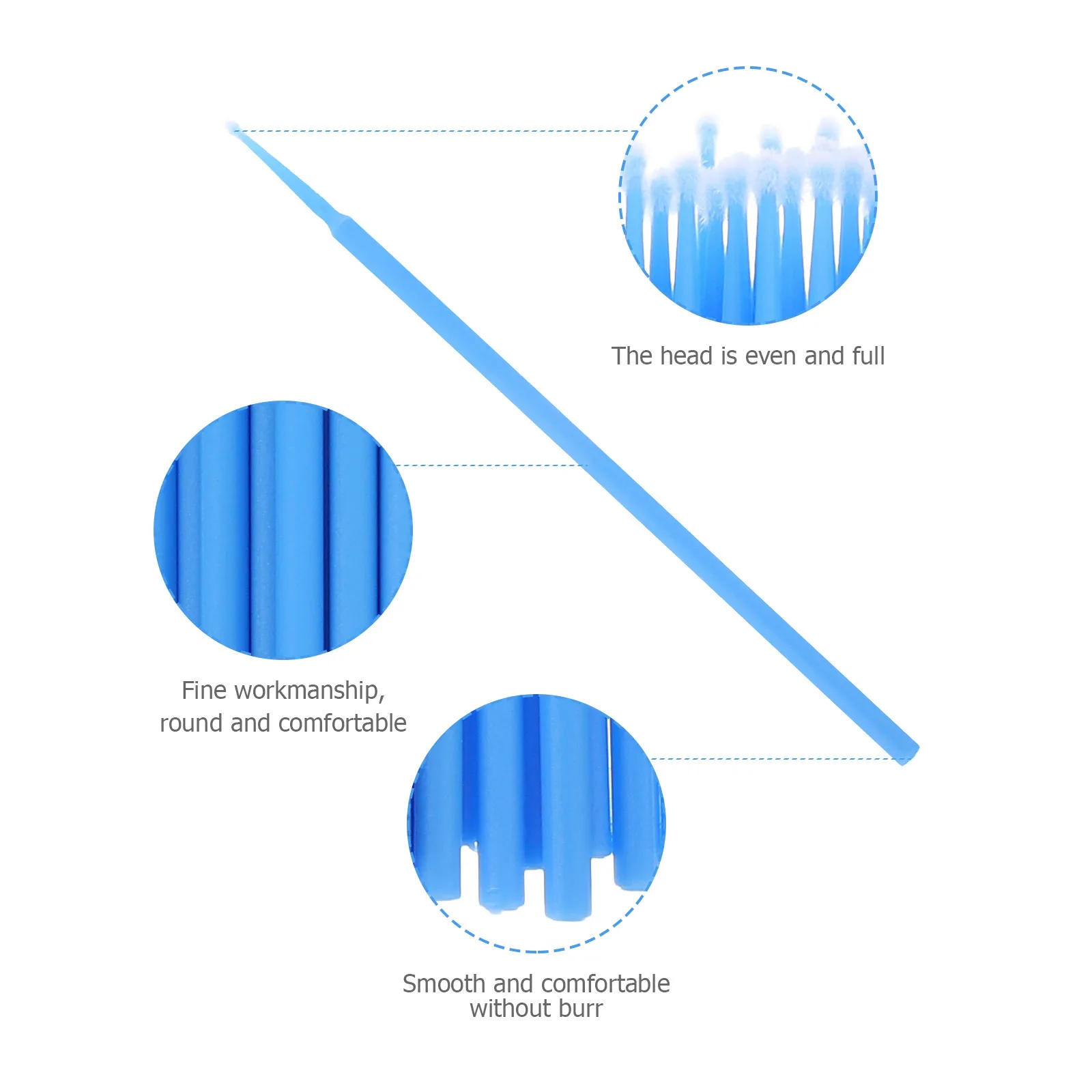 

2 Packs Disposable Beauty Cotton Brushes For Cosmetology Dental Use Medical Applicator Sticks Individual Oral Liquid Applicators