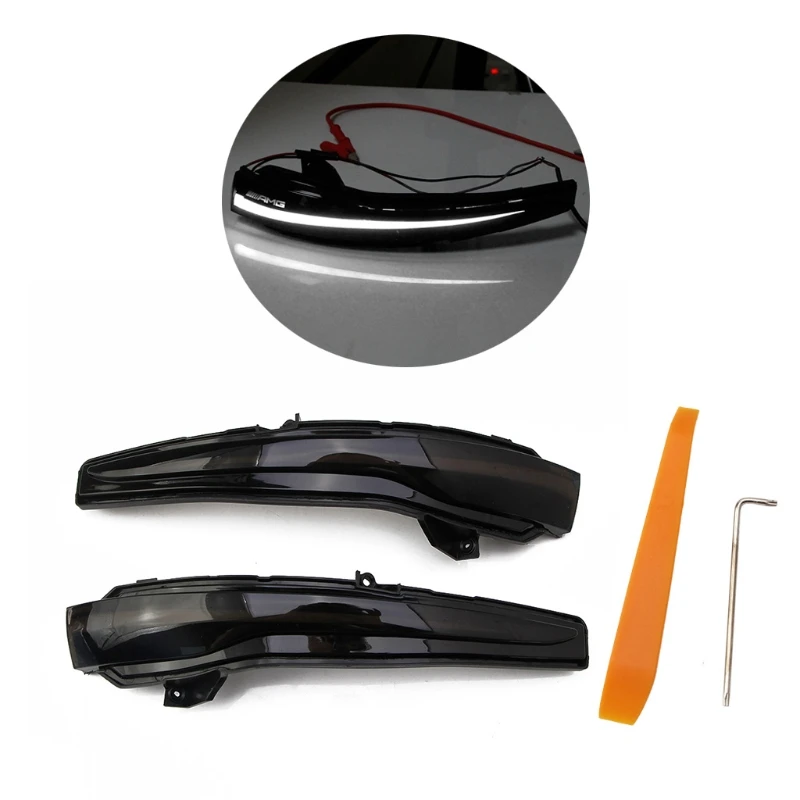 LED Dynamic Turn Light Side Mirror For Benz-S205 W213 C205 A205 AOS