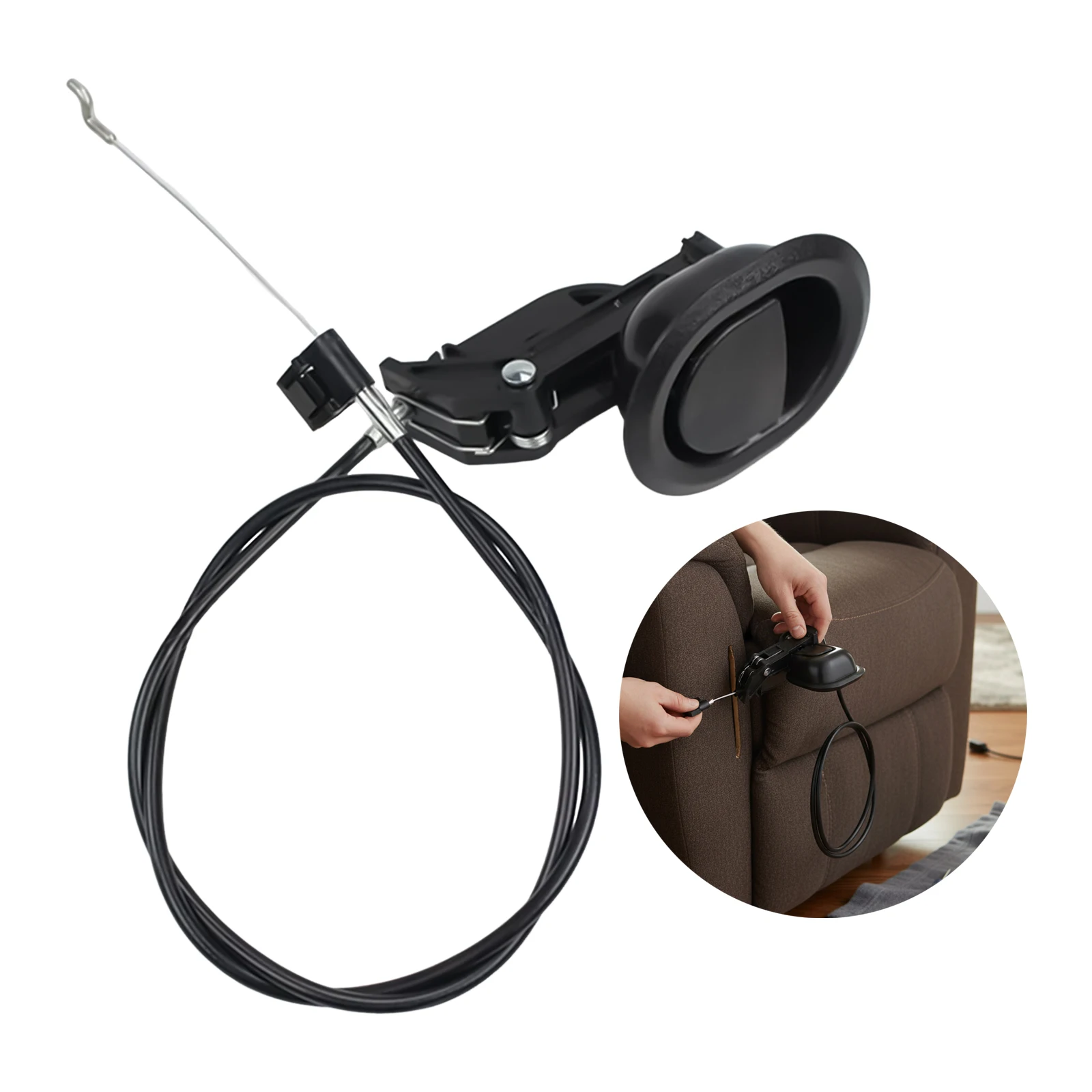 DIY Enthusiasts Sofa Manual Handle Gas Spring Furniture Accessory Durable Engineering Plastic Black Hardware Parts