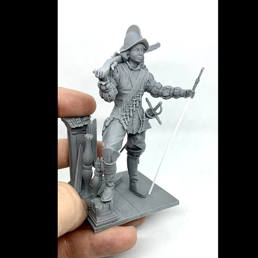 Resin soldier   1/18 90MM ANCIENT FANTASY WOMAN STAND  Model Unassambled Unpainted  Figure Building Kit