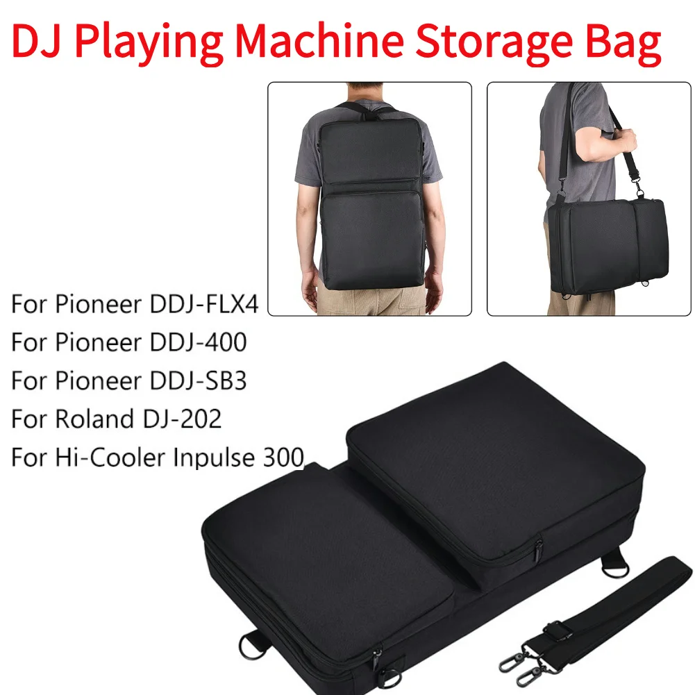 Carrying Case for Pioneer DDJ-FLX4/DDJ-400/DDJ-SB3/Roland DJ-202 Scratch-resistant Carrying Storage Bags with Sholder Strap