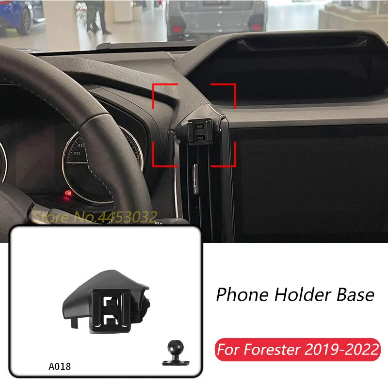 Car Phone Holder Base Special Mounts For Subaru Forester 2019-2022 Fixed Air Outlet Bracket Base Accessories Ball Head 17mm