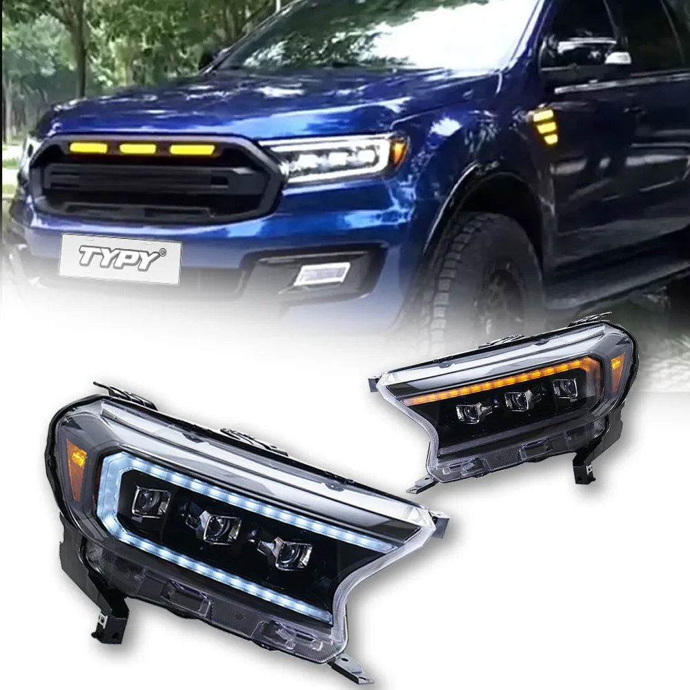 

Car Lights For 2016-2021 Ford Ranger Everest LED Car Lamps Daytime Running Lights Dynamic Turn Signals Car Accessories