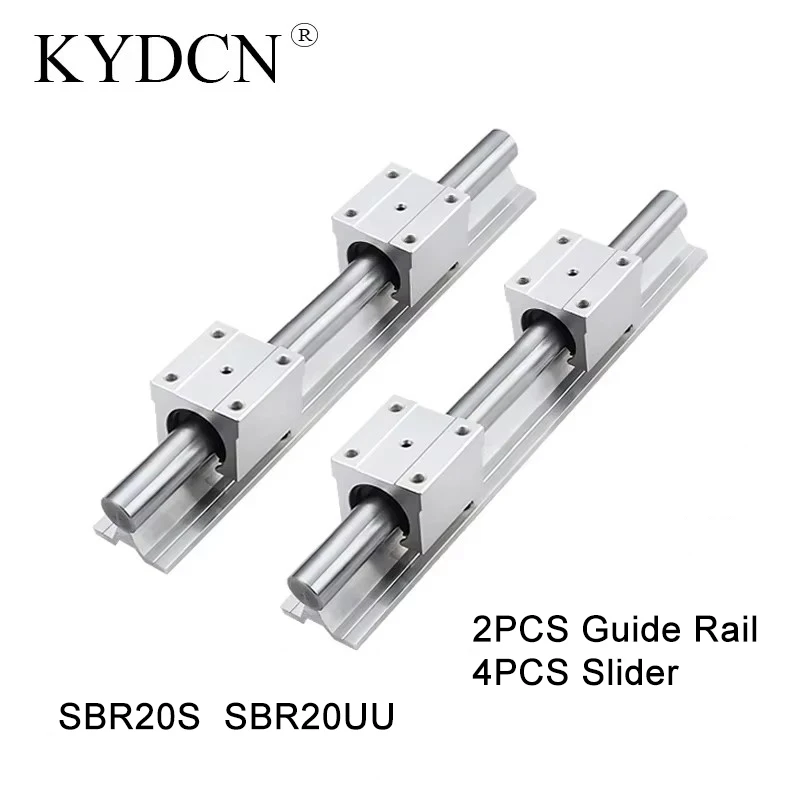 

SBR Linear Rail SBR20S Length 600 650 700 750 800 850 900 950mm 2pcs linear guide SBR20S + 4pcs SBR20UU blocks For CNC Part