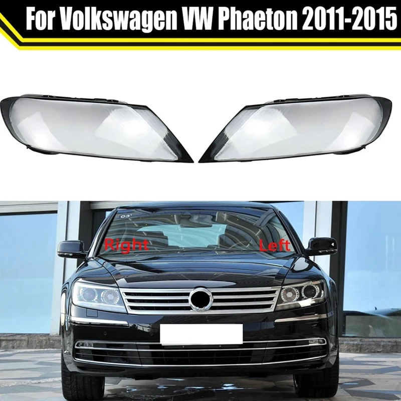 For VW Phaeton 11-15 Headlight Lampshades Lamp Car Head Light Lamp Lens Front Head Light Lamp Transparen Headlight Cover