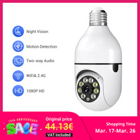 1PC Ease Life APP-Light Bulb Security Cameras Indoor Outdoor Wireless WiFi Camera 2.4GHz, 360 Degree, E27 Light Socket Screw In