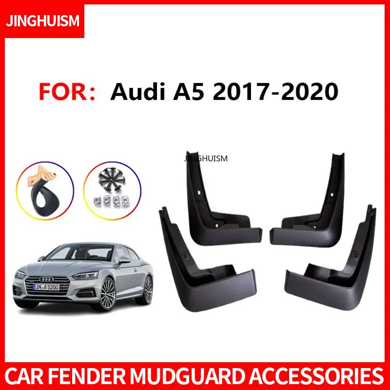 Mudguards Car Accessories Mud Flaps Fenders for Audi A5 2017-2020 Models Exterior Upgrade Black Fender Protection Customization