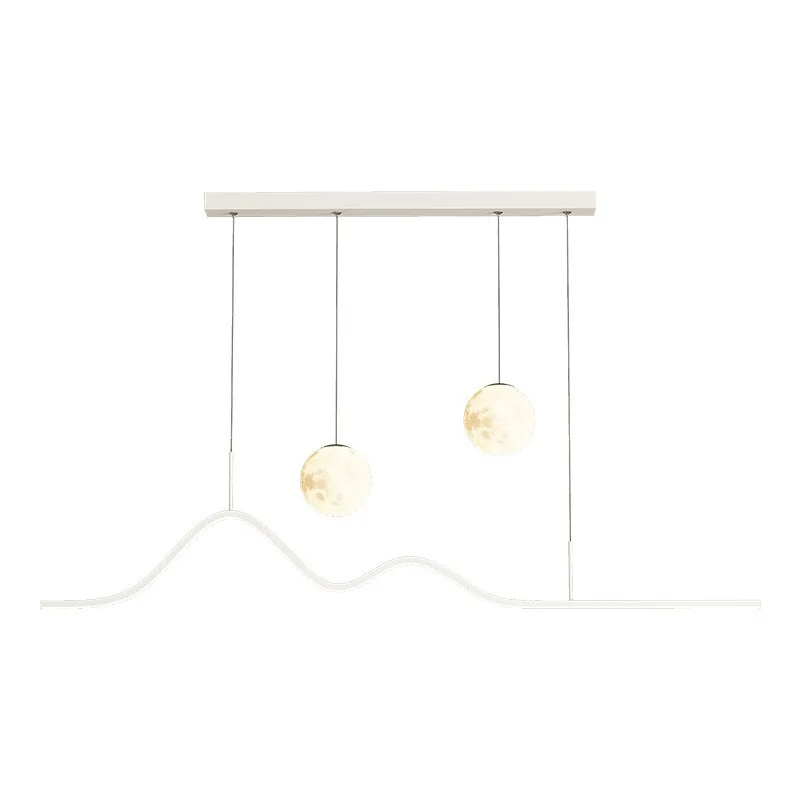 

Restaurant full spectrum chandelier one word moon lamp cream wind eye protection