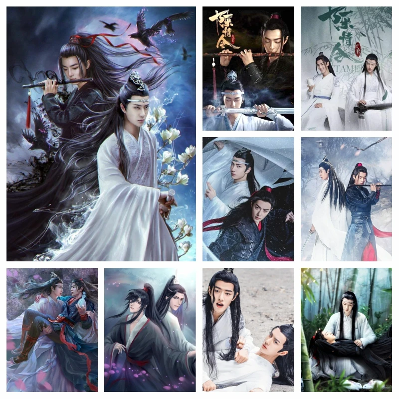 

The Untamed Chen Qing Ling Diamond Painting AB Drills Art Wei Wu Xian And Lan Zhan Mosaic Cross Stitch Handwork Gift Home Decor