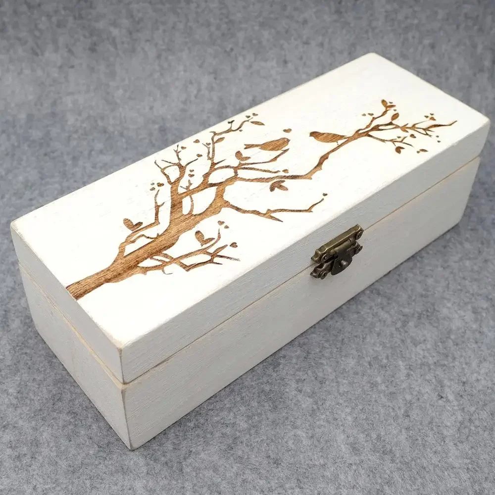 كتاب الضيوف الشخصي، صندوق تذكار زفاف ريفي بديل، دفتر زفاف خشبي محفور على شكل قلوب صندوق قطرة