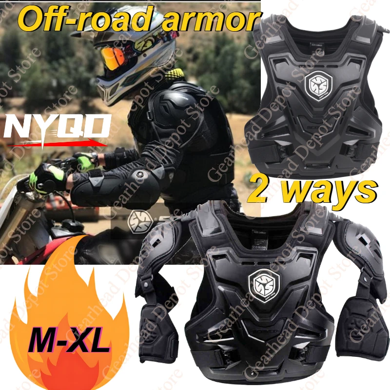 

SCOYCO Motorcycle Armor Vest Protection Jacket Motocross Body Armor Vest Dirt Bike MTB Chest Back Protective Gear Moto Equipment