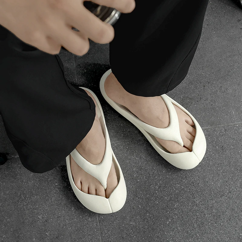 Summer Men's Slippers Soft Flip Flops Indoor Outdoor Comfortable Slides Casual Shoes Men Beach Sandals Male Women House Slippers view 6