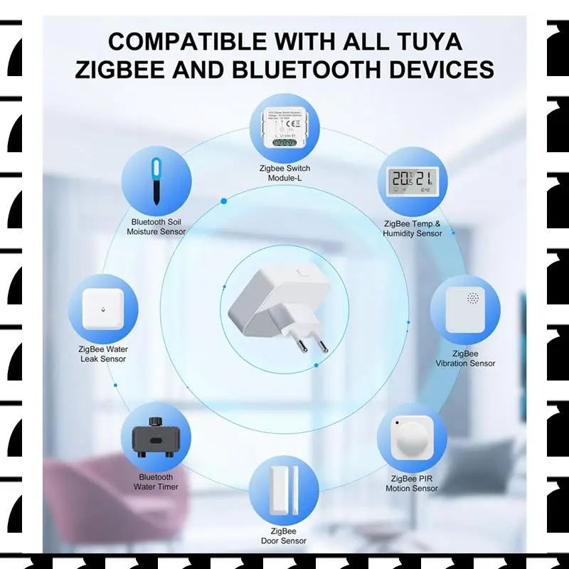 

A44U шлюзовый концентратор, подключаемый тип Zigbee/Bluetooth, многорежимный шлюзовый мост для автоматизации умного дома, работает с вилкой Alexa EU