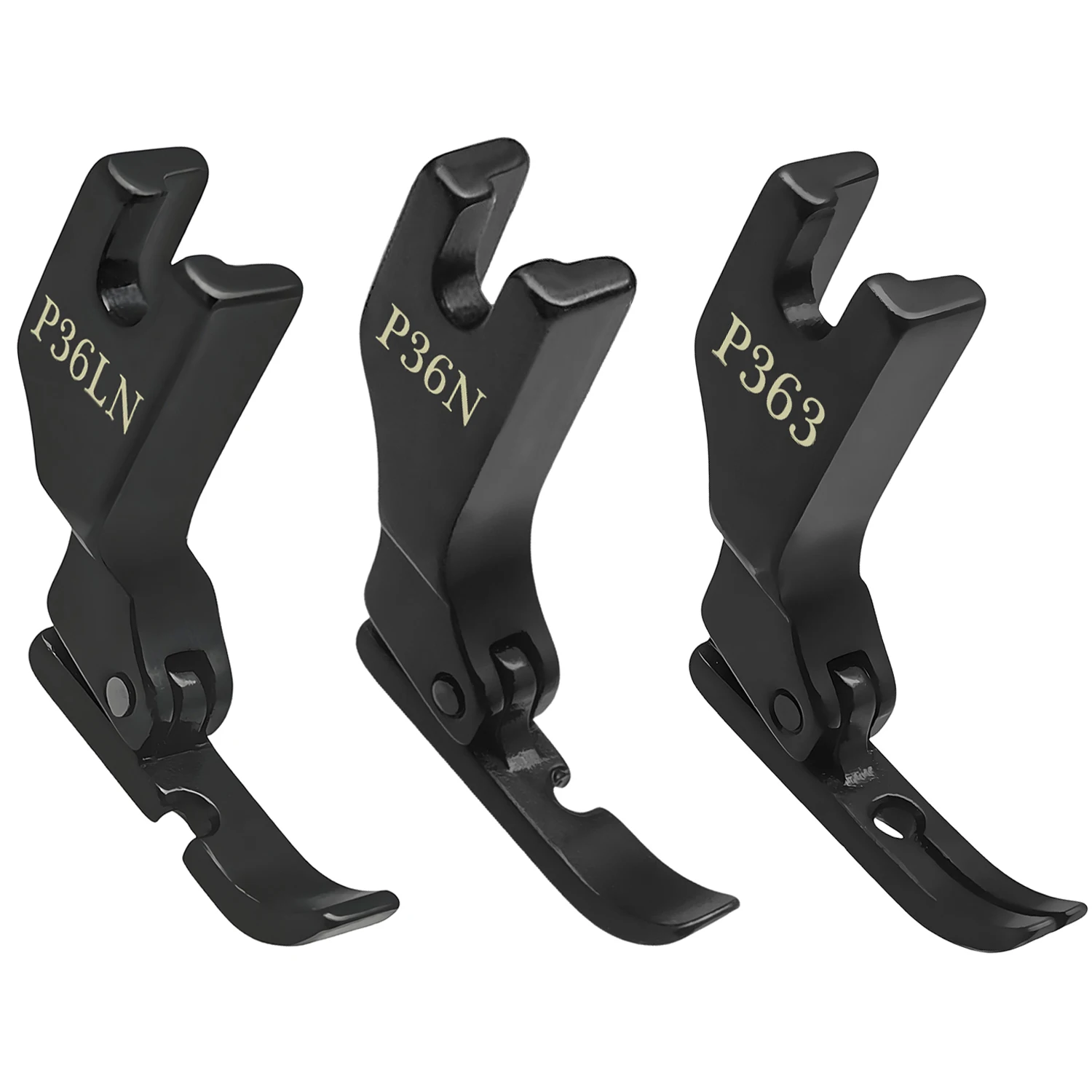 Prensatelas con cremallera para Singer Brother Juki, accesorios industriales para máquinas de coser de punto de bloqueo, 1 ud./3 uds. # P363+P36N+P36LN