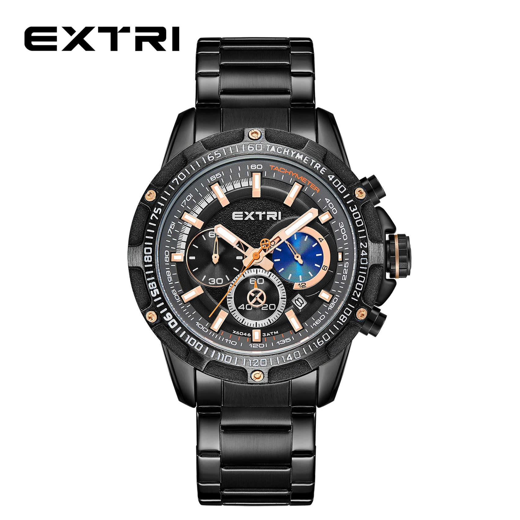 

Extri High Quality Promotion Price Stainless Steel Men's Chrono Design Original Waterproof Men's Watch