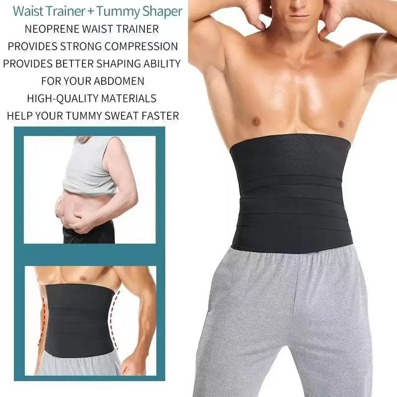 Wickeln Sie dünne Taille und Bauchband für Übungen, Fitness, elastische Bandage für Yoga-Training, Taillenstraffung – Detail 5