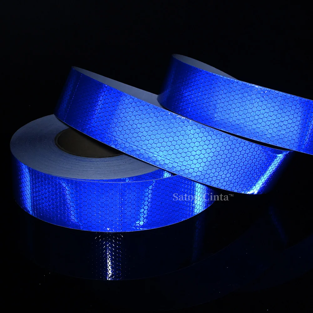 5cm*50m Reflective Material Tape White Red Orange Fluorescent Yellow Waterproof Adhesive Road Safety Warning Reflectors Stickers