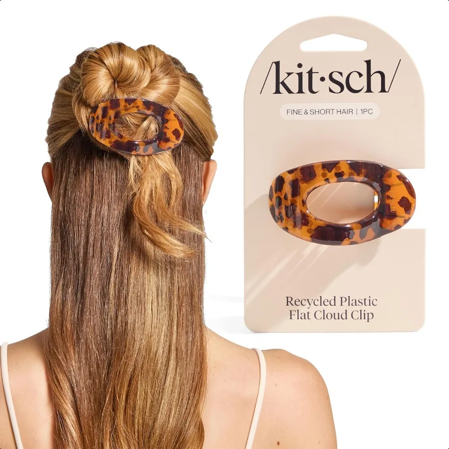 

Small Flat Claw Clips for Women Stylish Flat Hair Clips for Women Strong Hold for Thick Fine Hair NonSlip for Secure Comfortabl