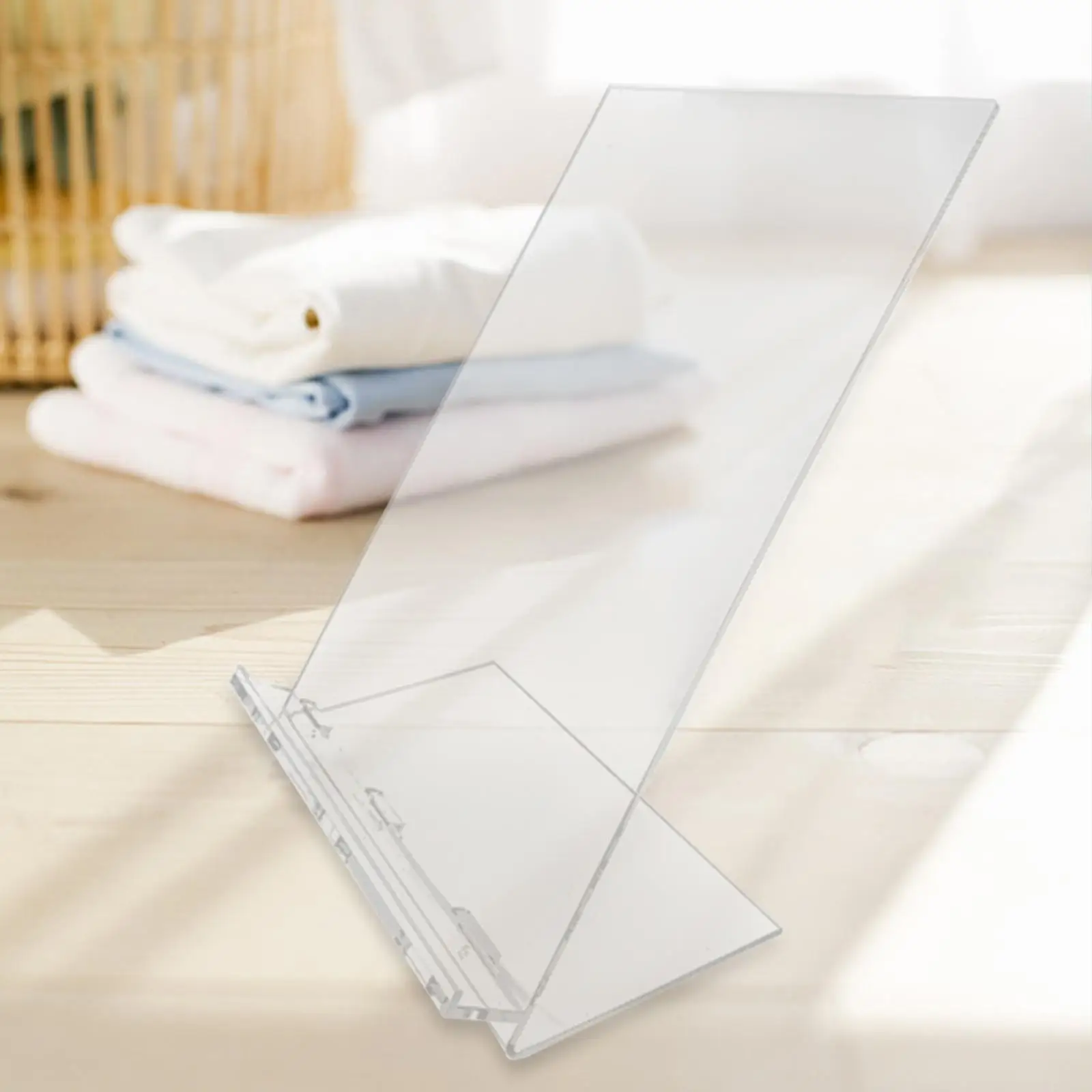

Acrylic Shirt Display Stand, Transparent Countertop Display Rack