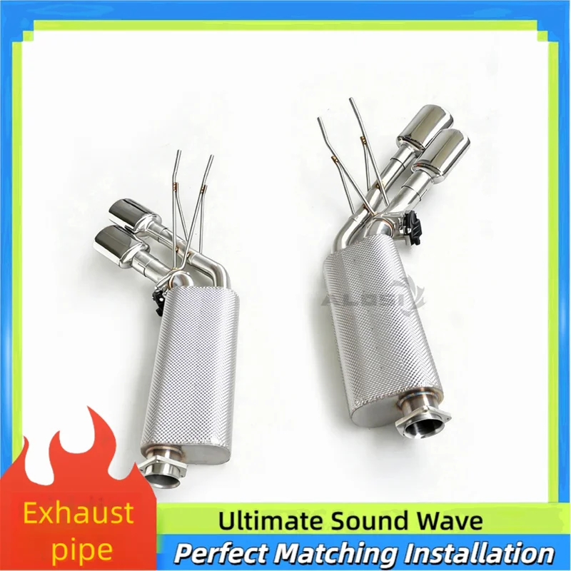 

Спортивная выхлопная система OEM из нержавеющей стали для Mercedes Benz G550 G500 5.5T W463 2012-2018 с клапаном и теплозащитным экраном