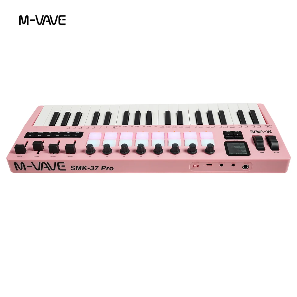 M-VAVE SMK-37 PRO 37 Key MIDI Keyboard Supports Wireless
