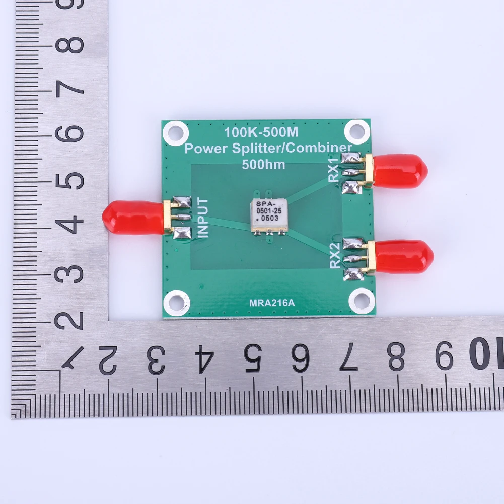 100K-500M 수동 전력 분배기 1개 분할 2개 결합기/분배기 주파수 범위 100KHz ~ 500MHz